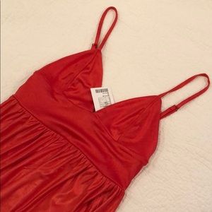 Red midi dress from Urban Outfitters